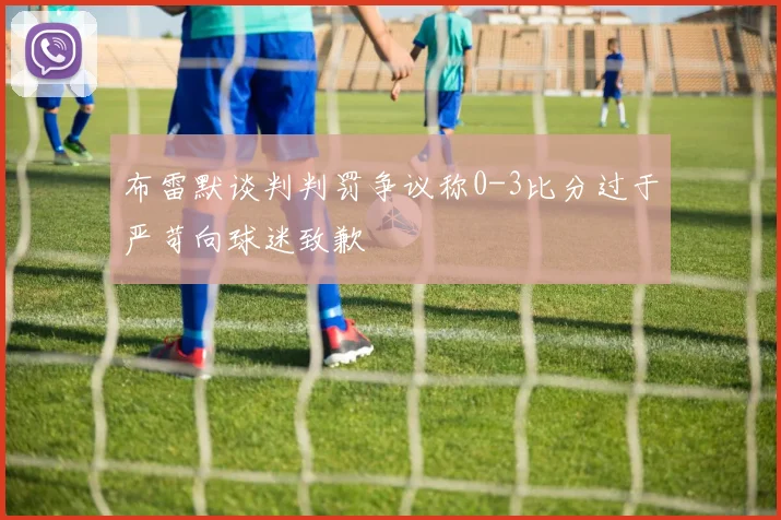 布雷默谈判判罚争议称0-3比分过于严苛向球迷致歉
